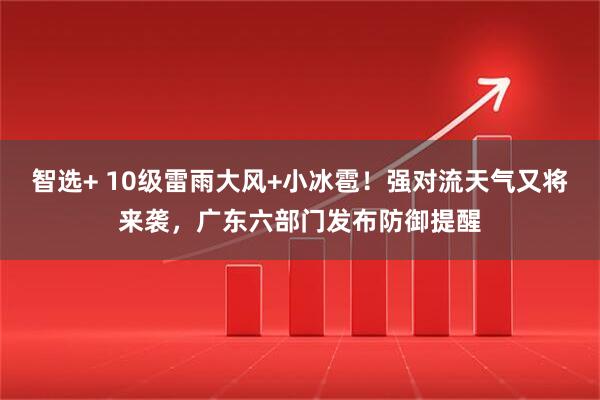 智选+ 10级雷雨大风+小冰雹!强对流天气又将来袭,广东六部门发布防御提醒