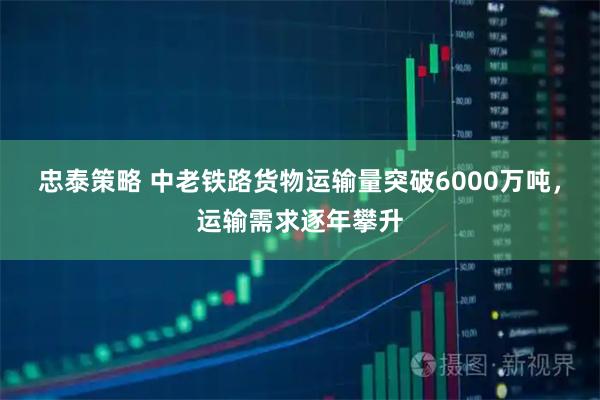 忠泰策略 中老铁路货物运输量突破6000万吨，运输需求逐年攀升