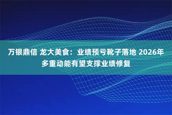 万银鼎信 龙大美食:业绩预亏靴子落地 2026年多重动能有望支撑业绩修复